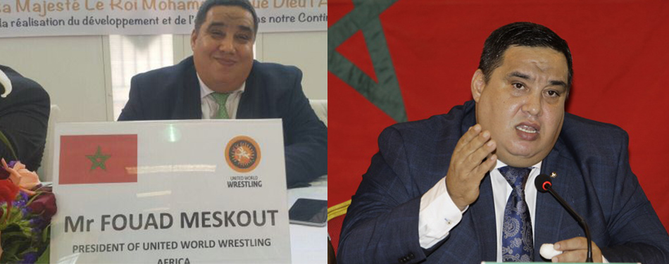 fouad meskout president de la confederation africaine de lutte ne a el jadida